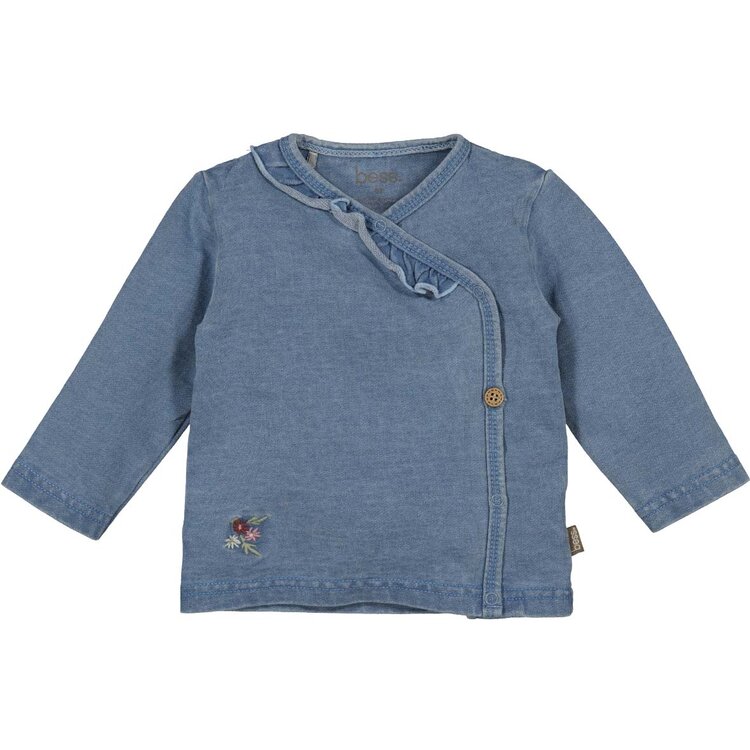 BESS Shirt long sleeve Wrap Jog Denim 252115-021