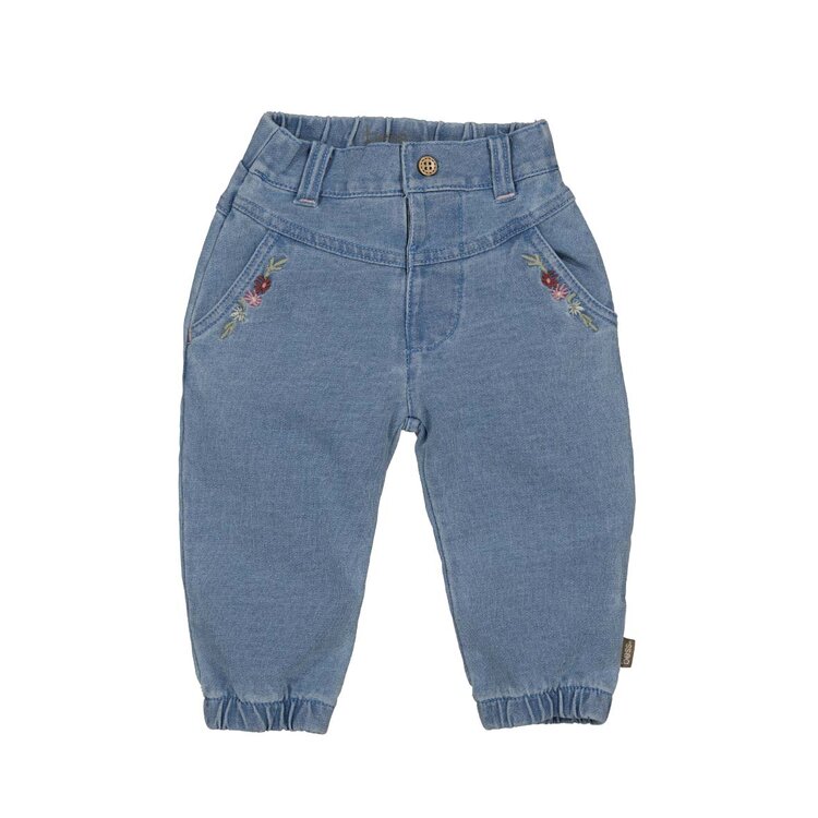 BESS Pants Embrodery Jog Denim 252124-021