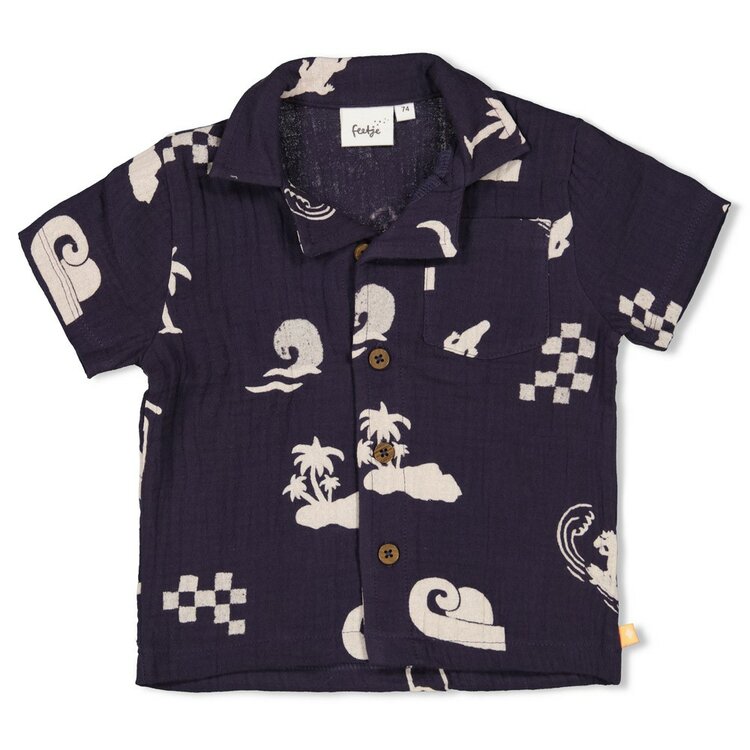 Feetje Blouse mousseline AOP - Lagoon Legends 52400014