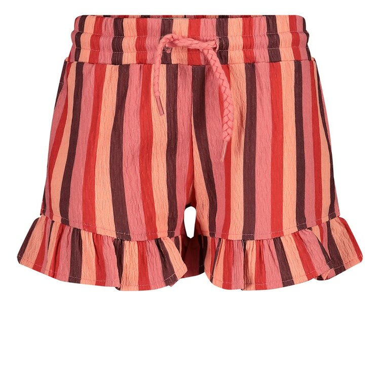 Jubel Short streep seersucker - Salsa Sunset 92100151