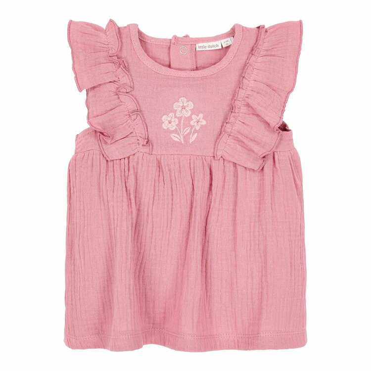 Little Dutch Jurk roze met broekje Pink Blush