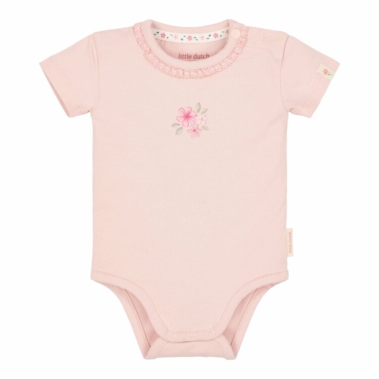 Little Dutch Romper korte mouw roze Blosssom
