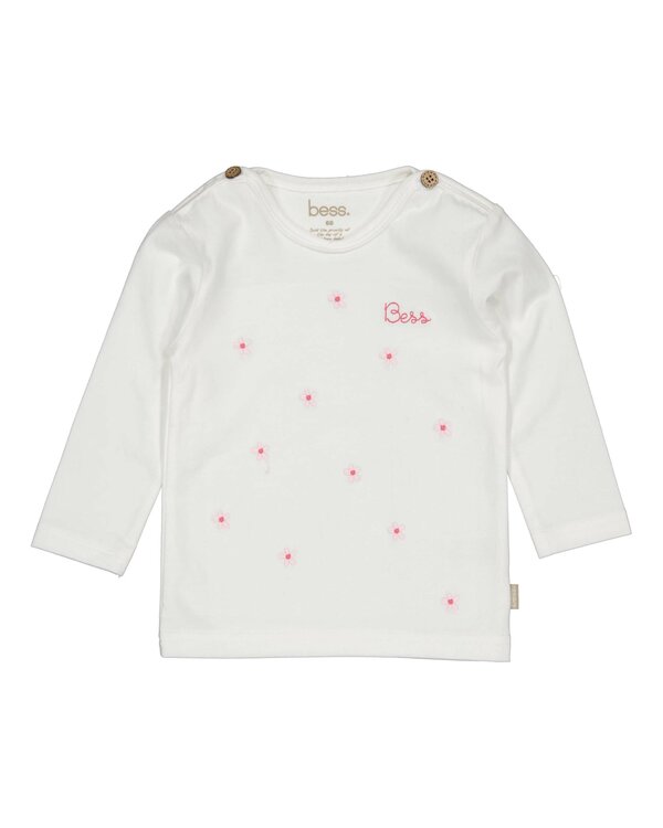 BESS Shirt longsleeve Embroidered Flowers 261100-001
