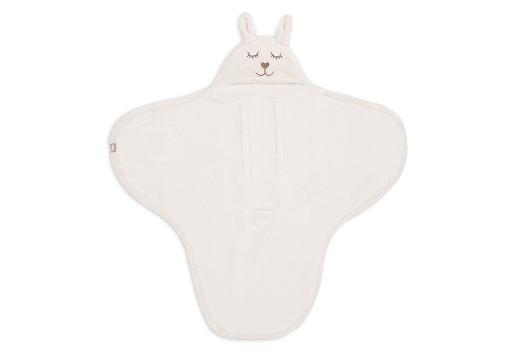 Jollein Wikkeldeken Bunny Cloudy Rib - Oatmeal 100x105cm