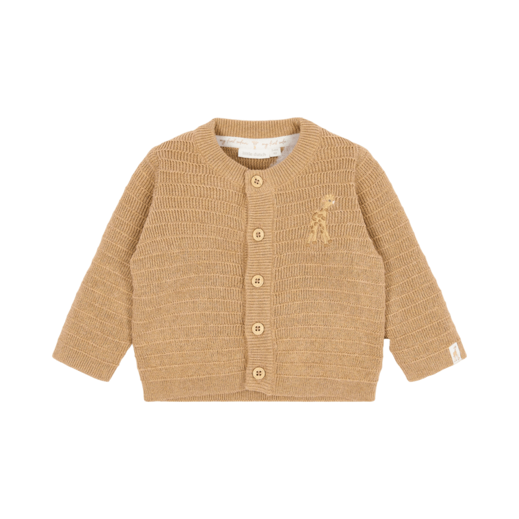 Little Dutch Gebreid vestje overslag Soft Tan