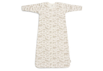 Jollein Slaapzak met Afritsbare Mouw Animals - Nougat
