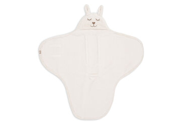 Jollein Wikkeldeken Bunny Cloudy Rib - Oatmeal 100x105cm