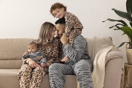 Feetje Pyjama wafel Grijs melange Family Fashion Edition