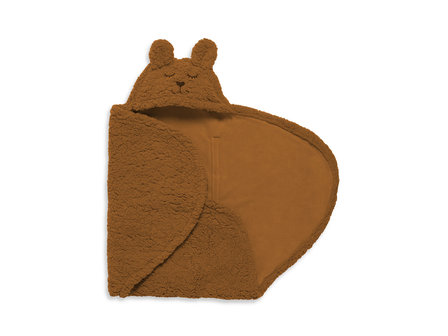 Jollein Wikkeldeken Bunny 100x105cm - Caramel