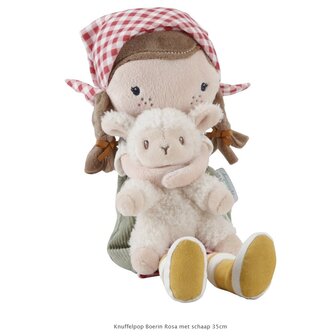 Little Dutch Knuffelpop Boerin Rosa met schaap 35cm