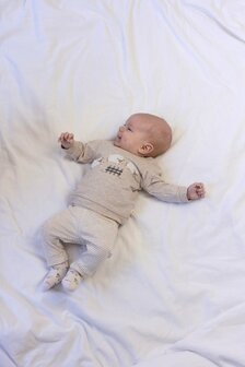 Feetje Broek rib met streep - Sleepy Sheepy 52202373