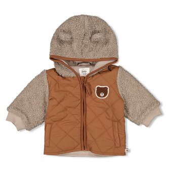 Feetje Boucl&eacute; jasje met capuchon - Wild World 51800356