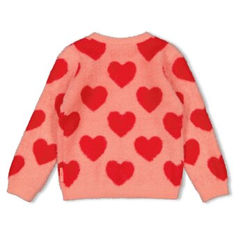 Jubel Vest gebreid AOP - Queen Of Hearts 91300181