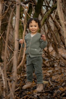 Little Dutch Gebreid vest Forest Green