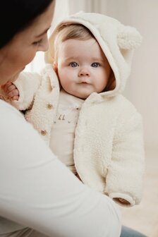 Little Dutch Teddy jasje Off White
