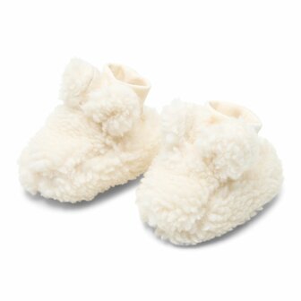 Little Dutch Teddy slofjes Off White
