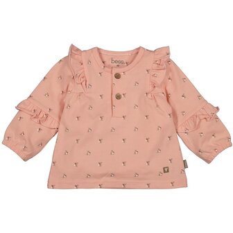BESS Shirt long sleeve Ruffles Flowers 252116-096