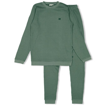 Feetje Pyjama wafel Zeegroen Family Limited Edition volwassene