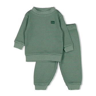 Feetje Pyjama wafel Zeegroen Family Limited Edition