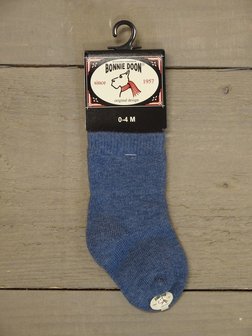 Cotton Sock Baby Denim Heather Bonnie Doon