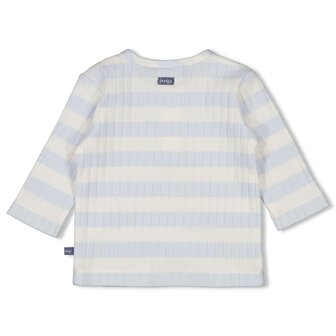 Feetje Longsleeve rib met streep - Blue Ocean 51602722