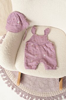 Feetje Zonnehoed mousseline AO embroidery - Flower Ranch 53100728