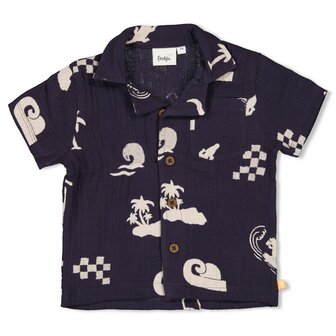 Feetje Blouse mousseline AOP - Lagoon Legends 52400014