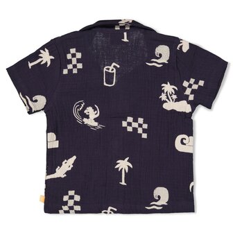 Feetje Blouse mousseline AOP - Lagoon Legends 52400014