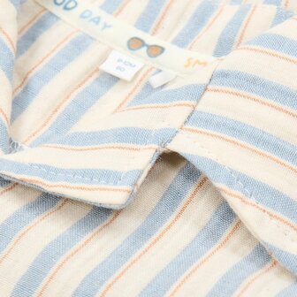 Little Dutch Blouse korte mouw Multi Stripe