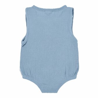 Little Dutch Romper mouwloos blauw Stone Blue