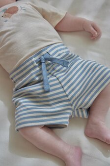 Little Dutch Korte broek blauw Stone Blue stripe