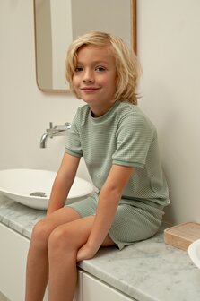 Feetje Shortama wafel Zeegroen Summer Special 2026