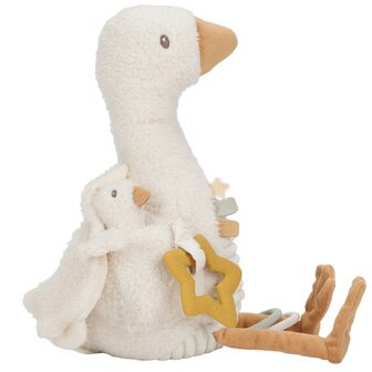 Little Dutch Activiteitenknuffel Gans - Wit - Little Goose