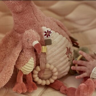 Little Dutch Activiteitenknuffel Flamingo - Roze