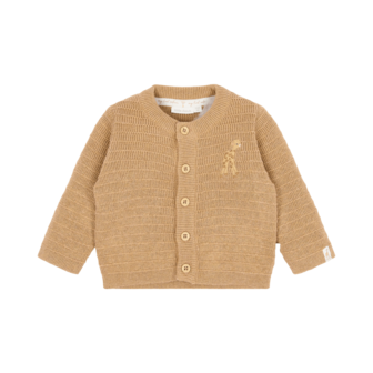 Little Dutch Gebreid vestje overslag Soft Tan