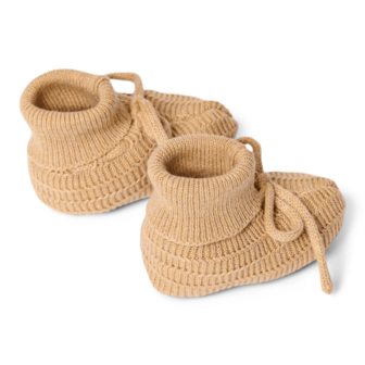 Little Dutch Gebreide slofjes Soft Tan
