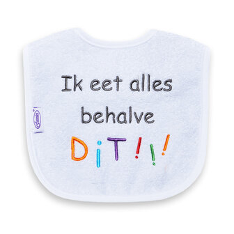 Slabber Funnies Ik eet alles behalve Dit