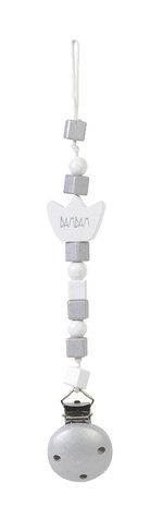 BamBam Pacifier clip grey