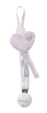 BamBam Pacifier clip heart