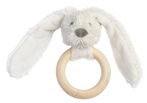 Happy Horse Ivory Rabbit Richie FSC Wooden Teething Ring