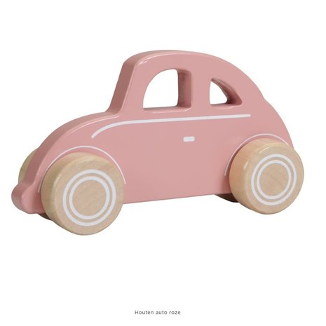 Little Dutch Houten auto roze