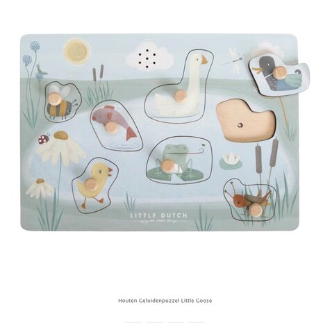 Little Dutch Houten Geluidenpuzzel Little Goose