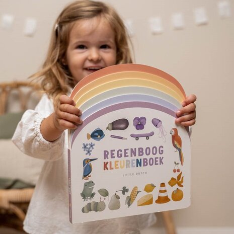 Little Dutch Kinderboek Regenboog Kleurenboek
