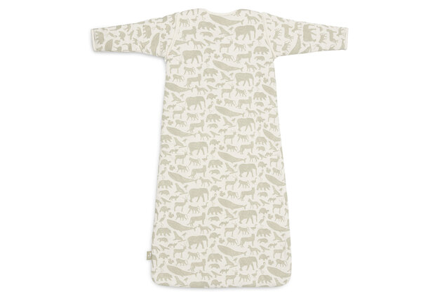 Jollein Slaapzak met Afritsbare Mouw Animals - Olive Green