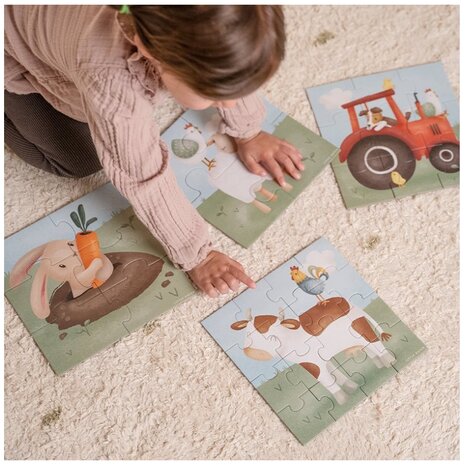 Little Dutch 4 in 1 puzzel Little Farm