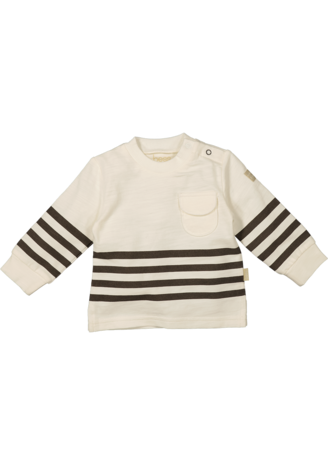 BESS Sweater Striped Pocket 241010-034