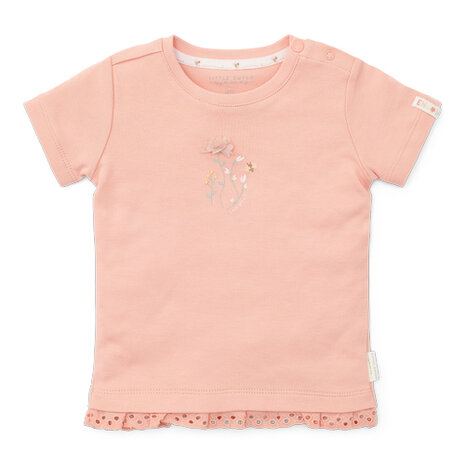 Little Dutch T-shirt korte mouw Flower Pink