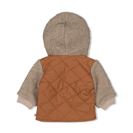 Feetje Bouclé jasje met capuchon - Wild World 51800356