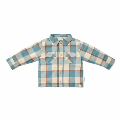 Little Dutch Overhemd Stone Blue Check