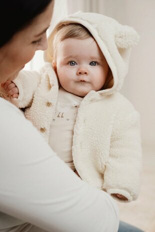 Little Dutch Teddy jasje Off White